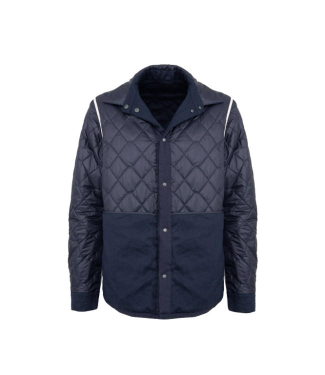 Frauenschuh Vinz 2.0 Linen Quilted Shirt Jacket For Men