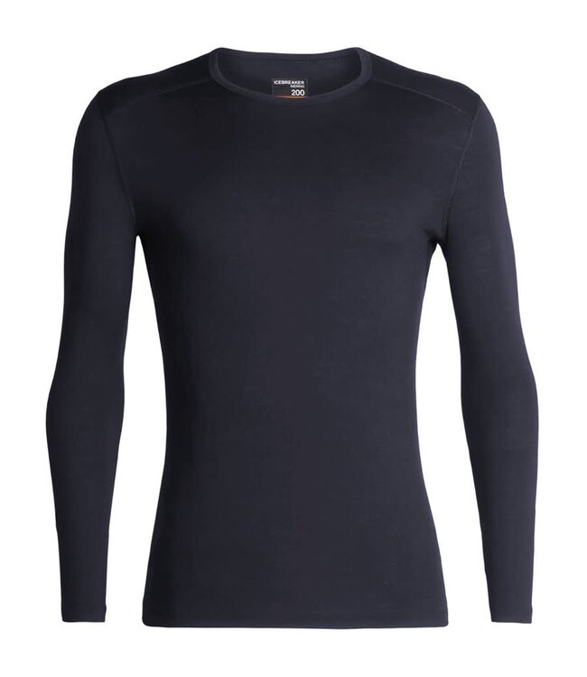 Icebreaker Merino 200 Oasis Long Sleeve Crew Thermal Top For Men