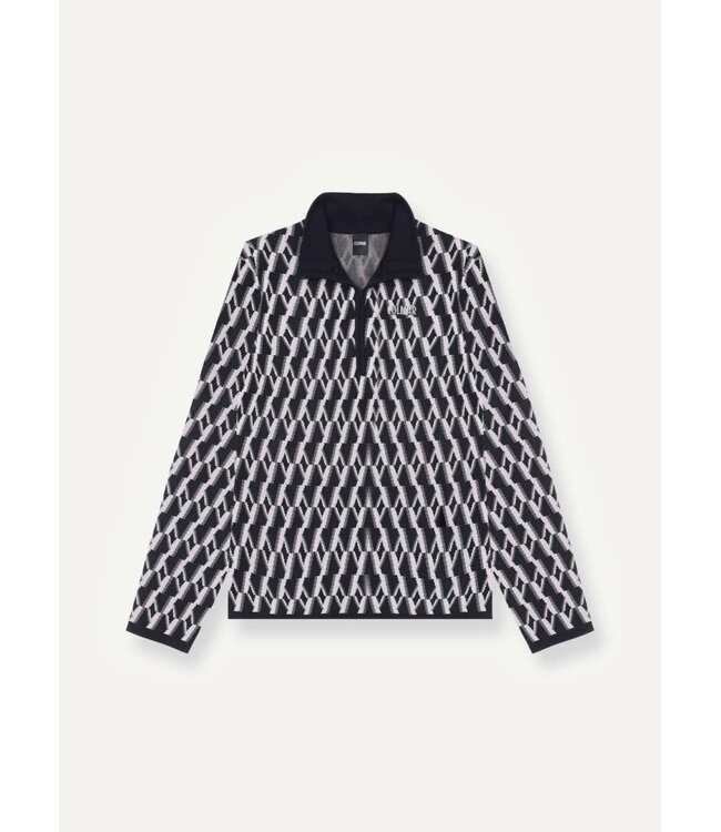 Colmar Half Zip Thermal Ski Fleece With Jacquard Pattern For Women