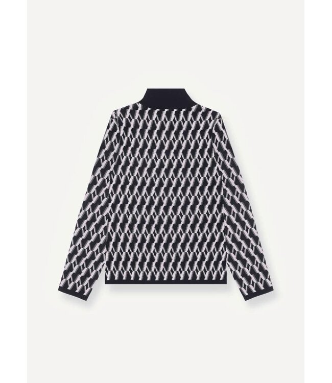 Colmar Half Zip Thermal Ski Fleece With Jacquard Pattern For Women