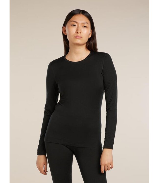 Icebreaker Merino 200 Oasis Long Sleeve Crew Thermal Top For Women