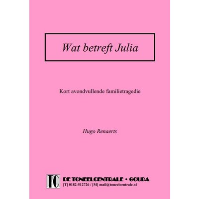 Hugo Renaerts Wat betreft Julia