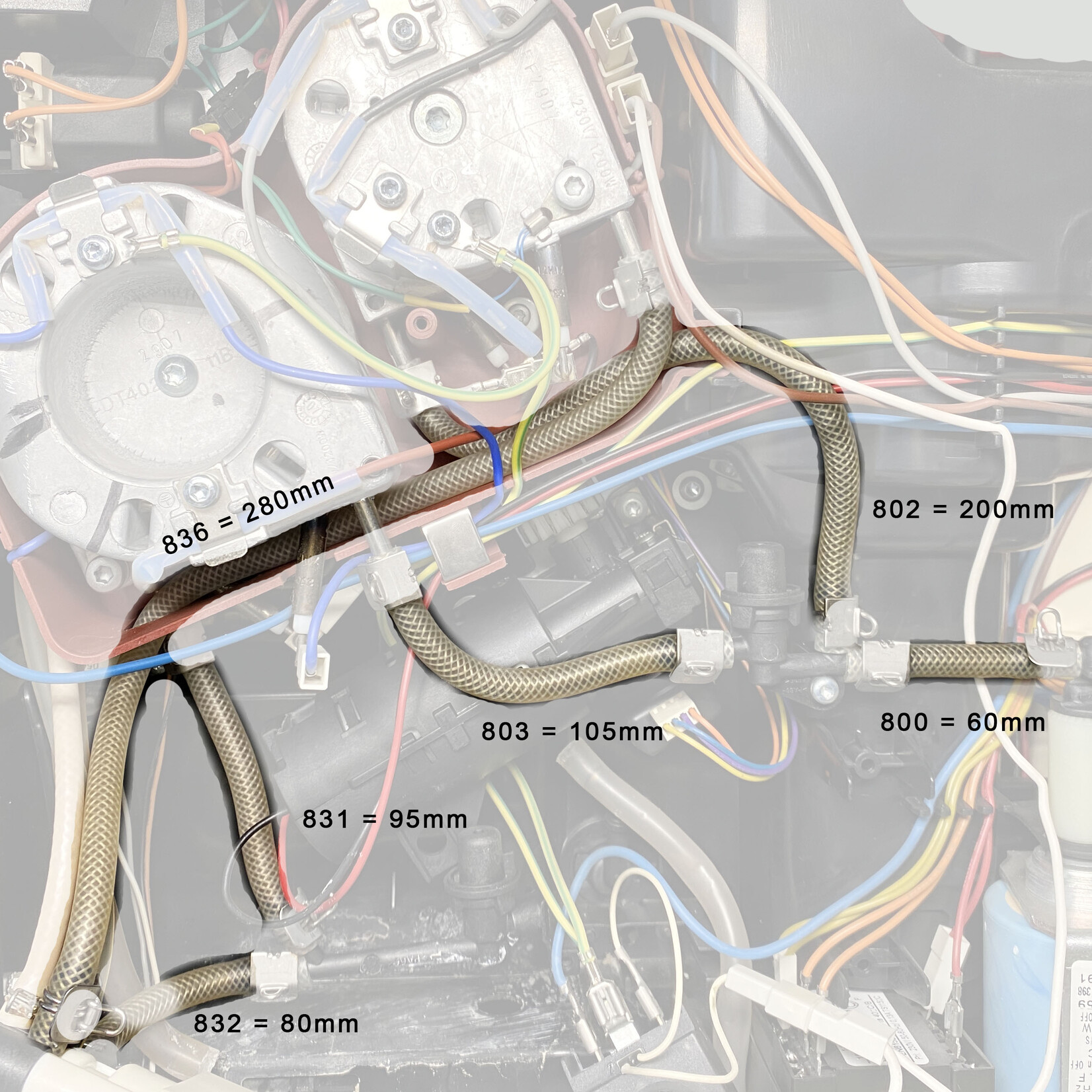 Notrot set hoge druk slangen tbv thermoblokken Z-serie