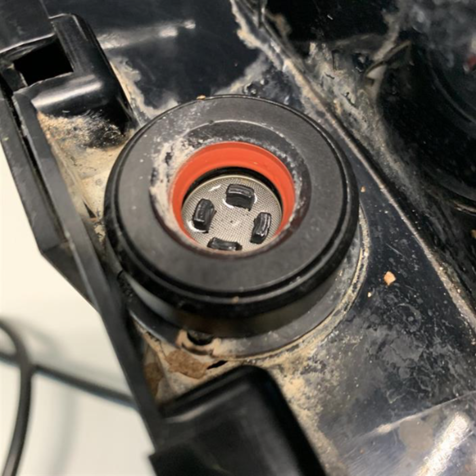 O-ring / Keerring rubber onder de watertank