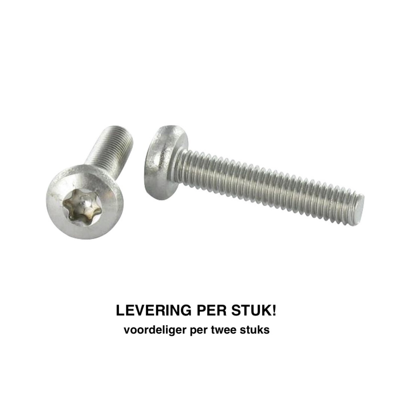 Schroef RVS t.b.v. keramiekventiel M4x35