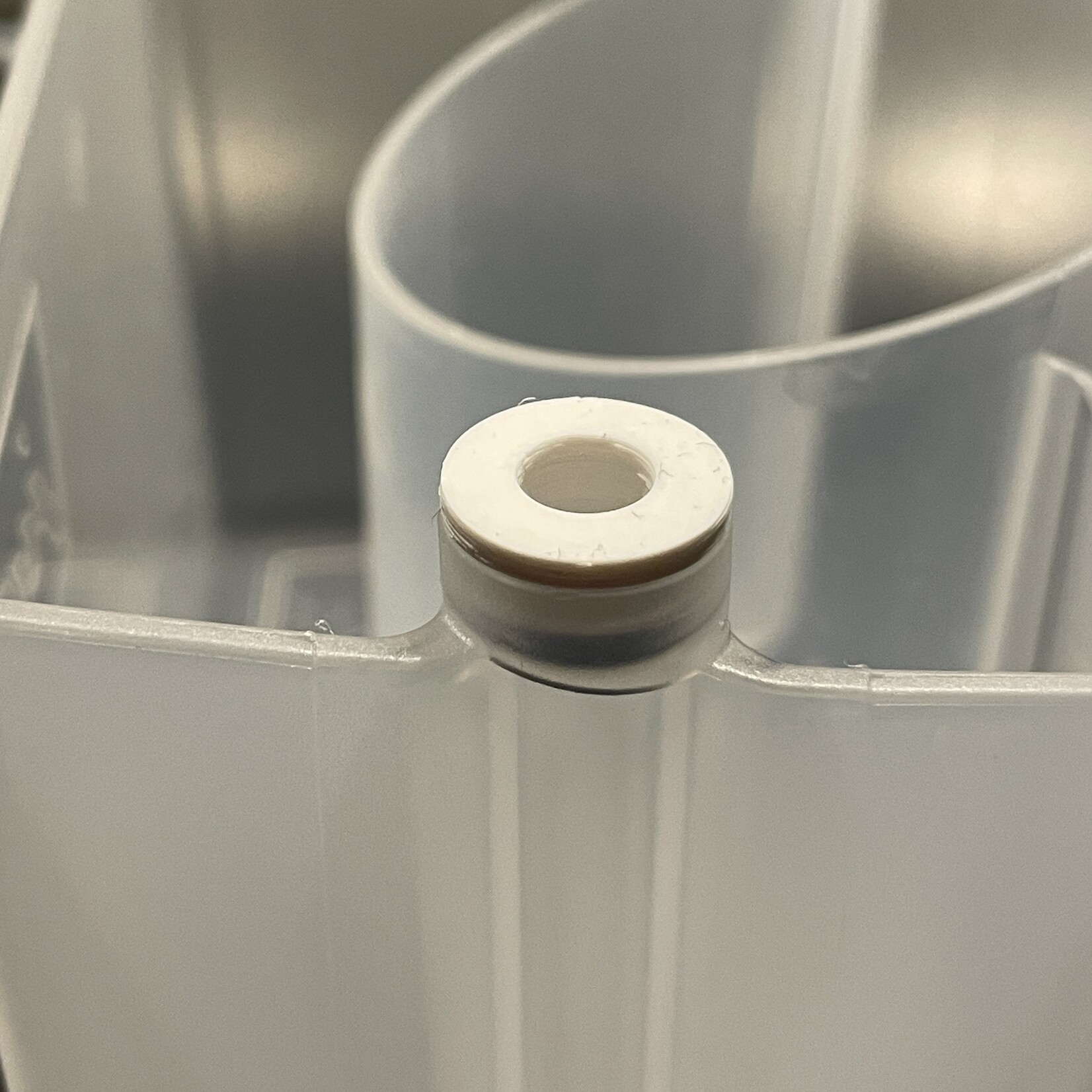 Notrot 3D print nippel voor melkreinigingsreservoir