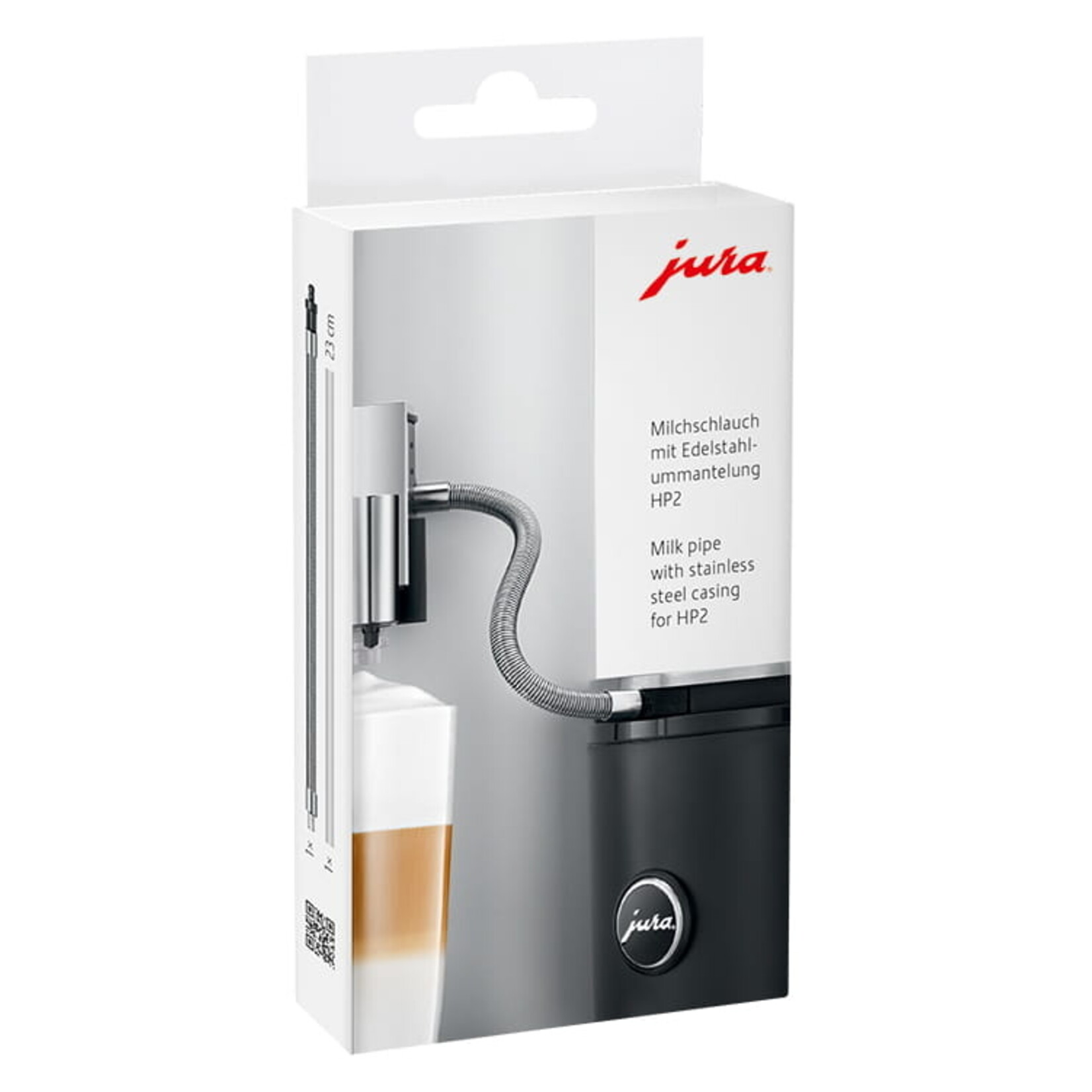 Jura Melkslang  met roestvrijstalen ommanteling HP2