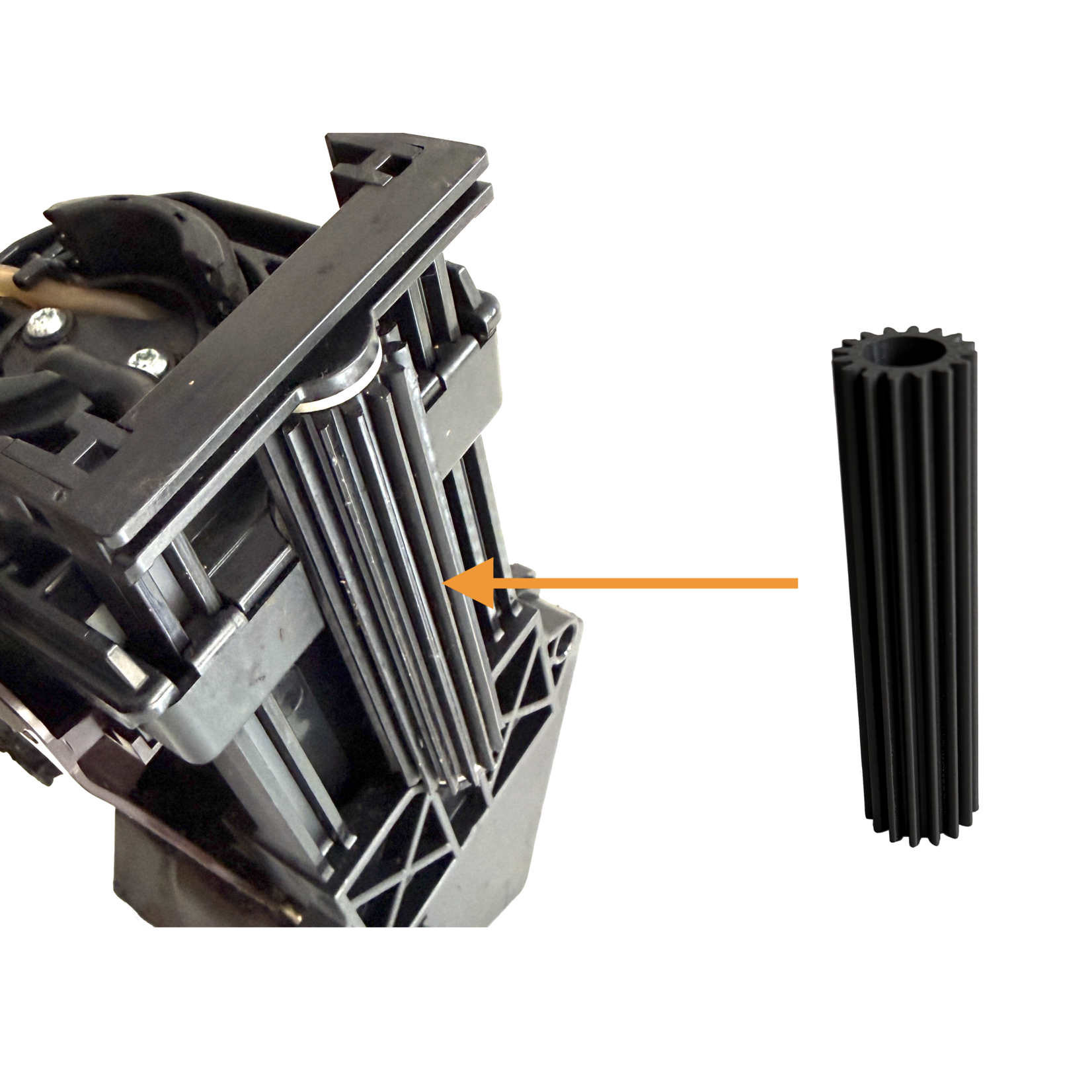 Notrot 3D print tandwiel t.b.v. Jura A en Micro zetgroepen