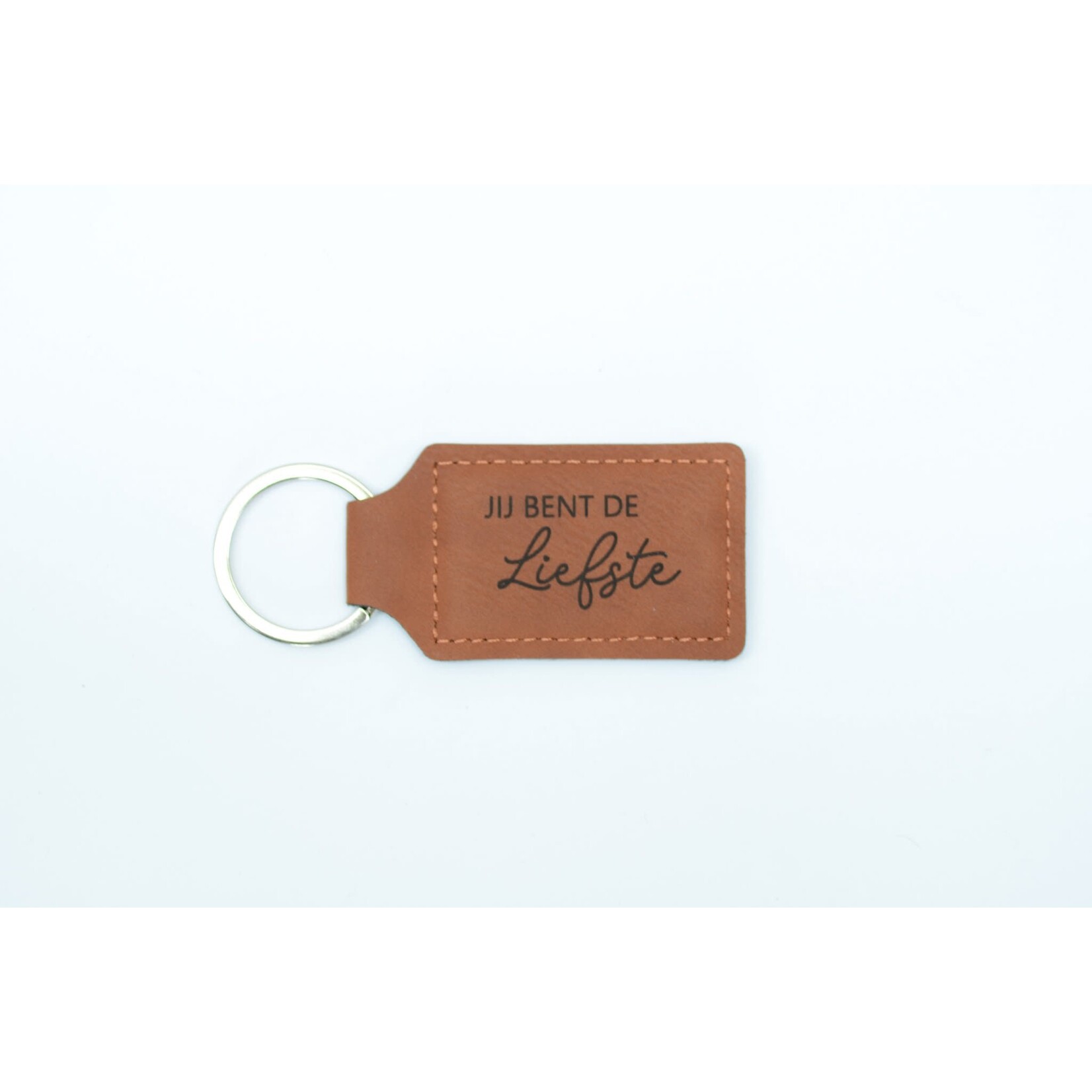 Gravure Sybelle Lederen sleutelhanger Jij bent de liefste