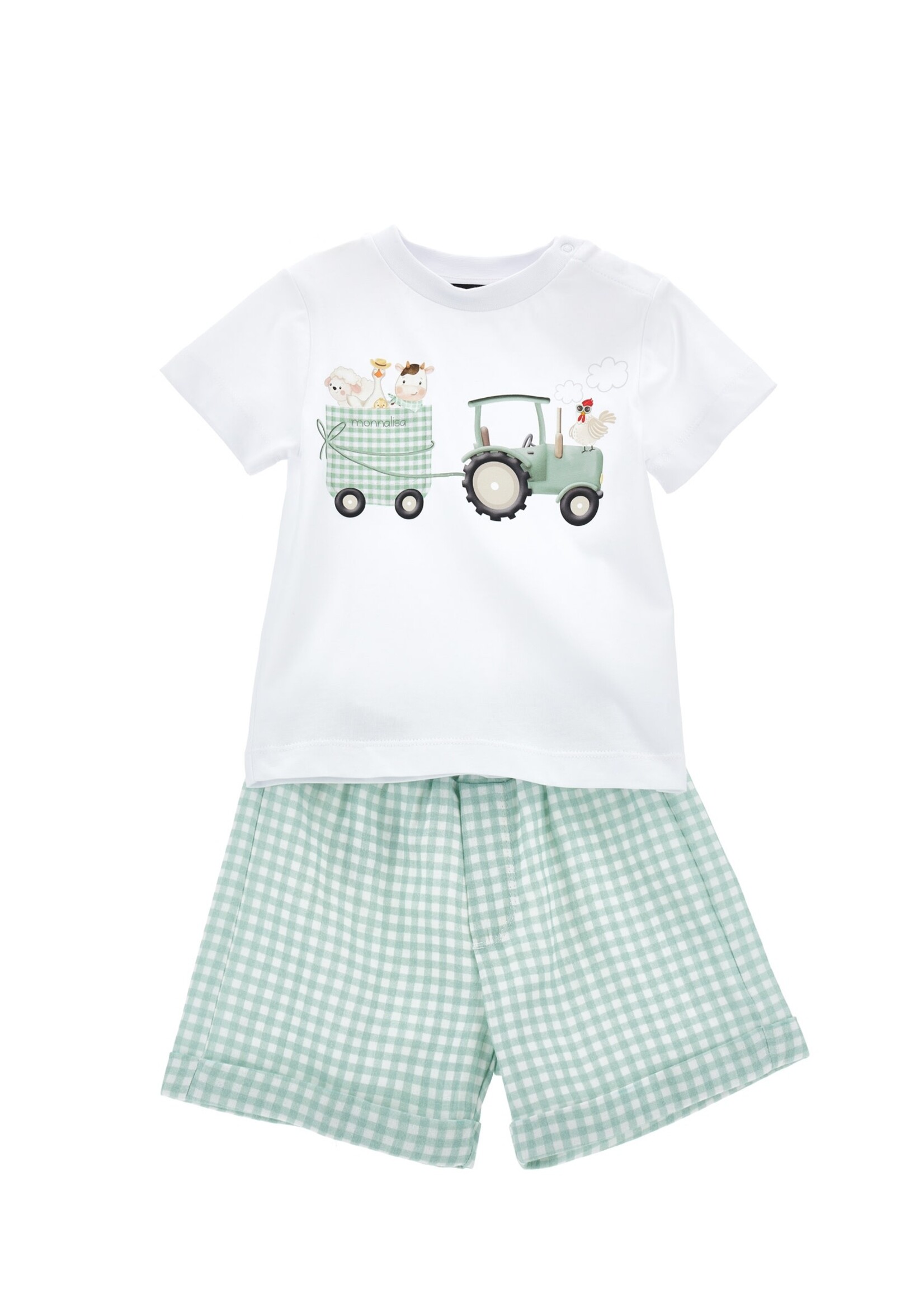 MONNALISA Checks t-shirt set