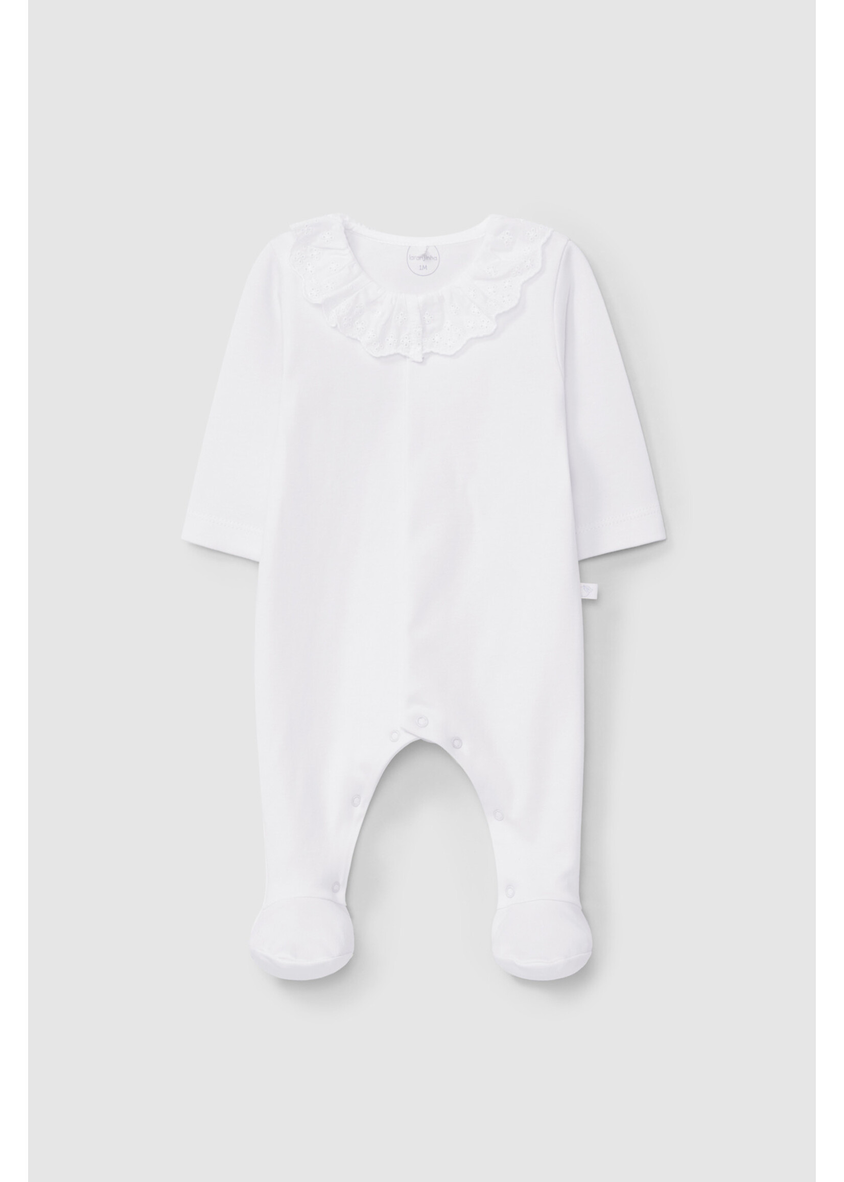 LARANIJNHA Babygrow with frill collar