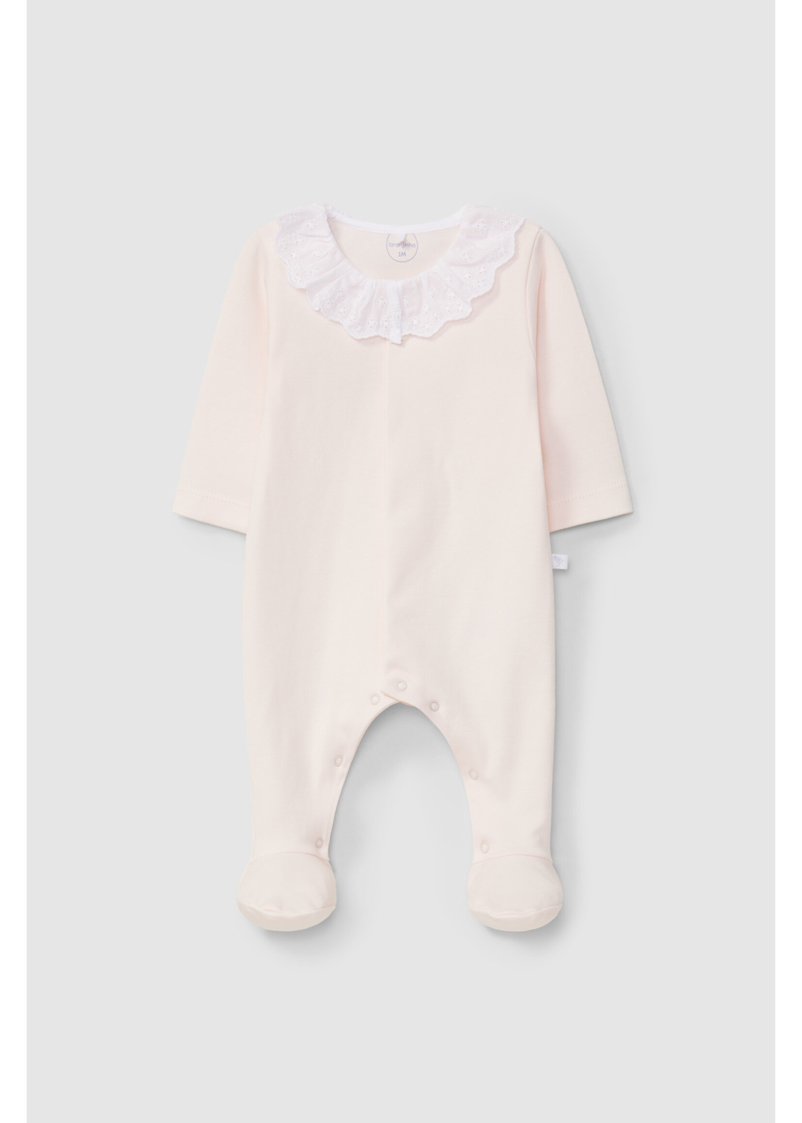 LARANIJNHA Babygrow with frill collar