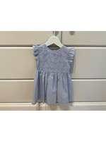 MALVI & CO Microstripe dress with embros