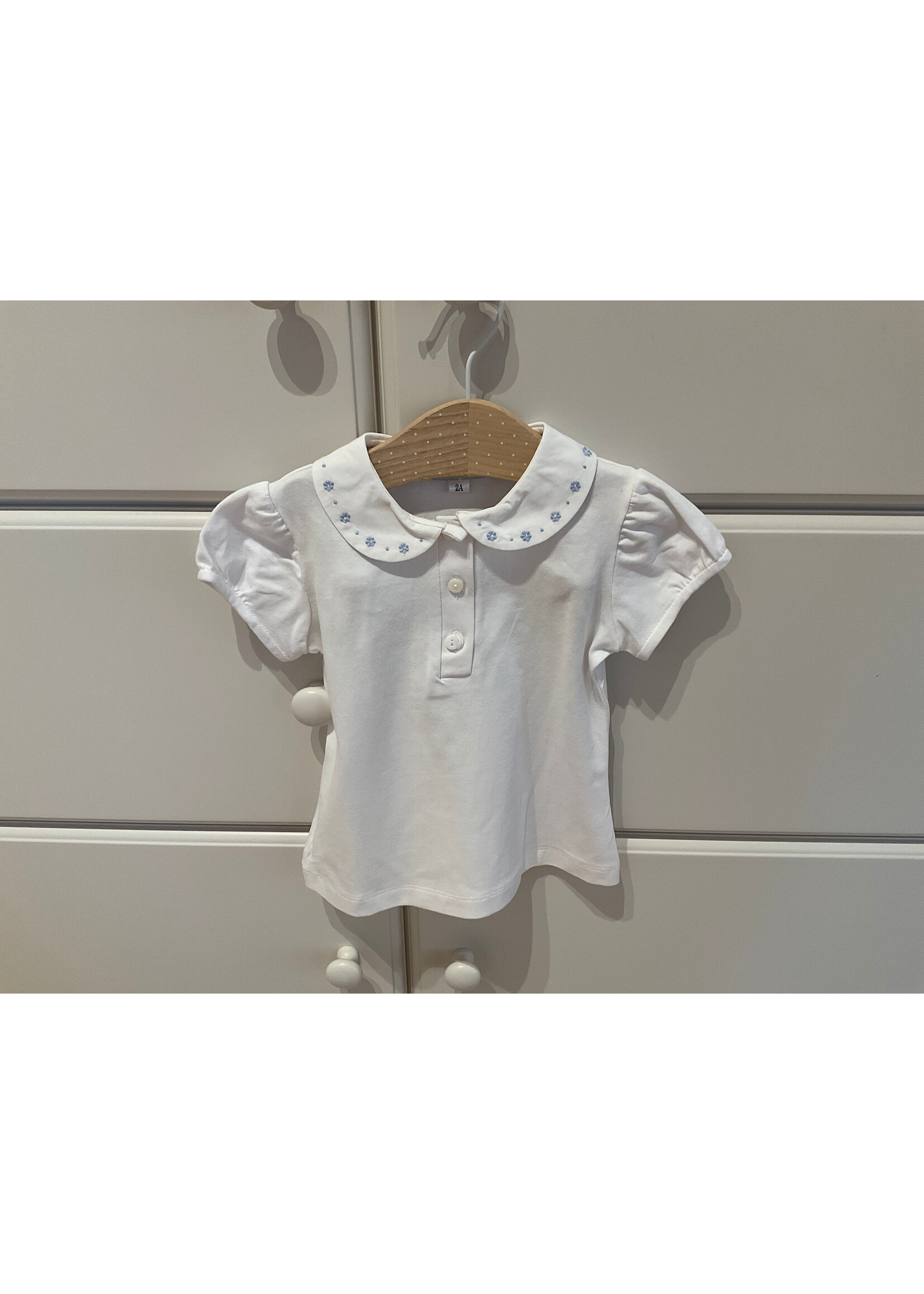 MALVI & CO Polo with flower embros