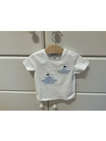 MALVI & CO T-shirt with checks and boat