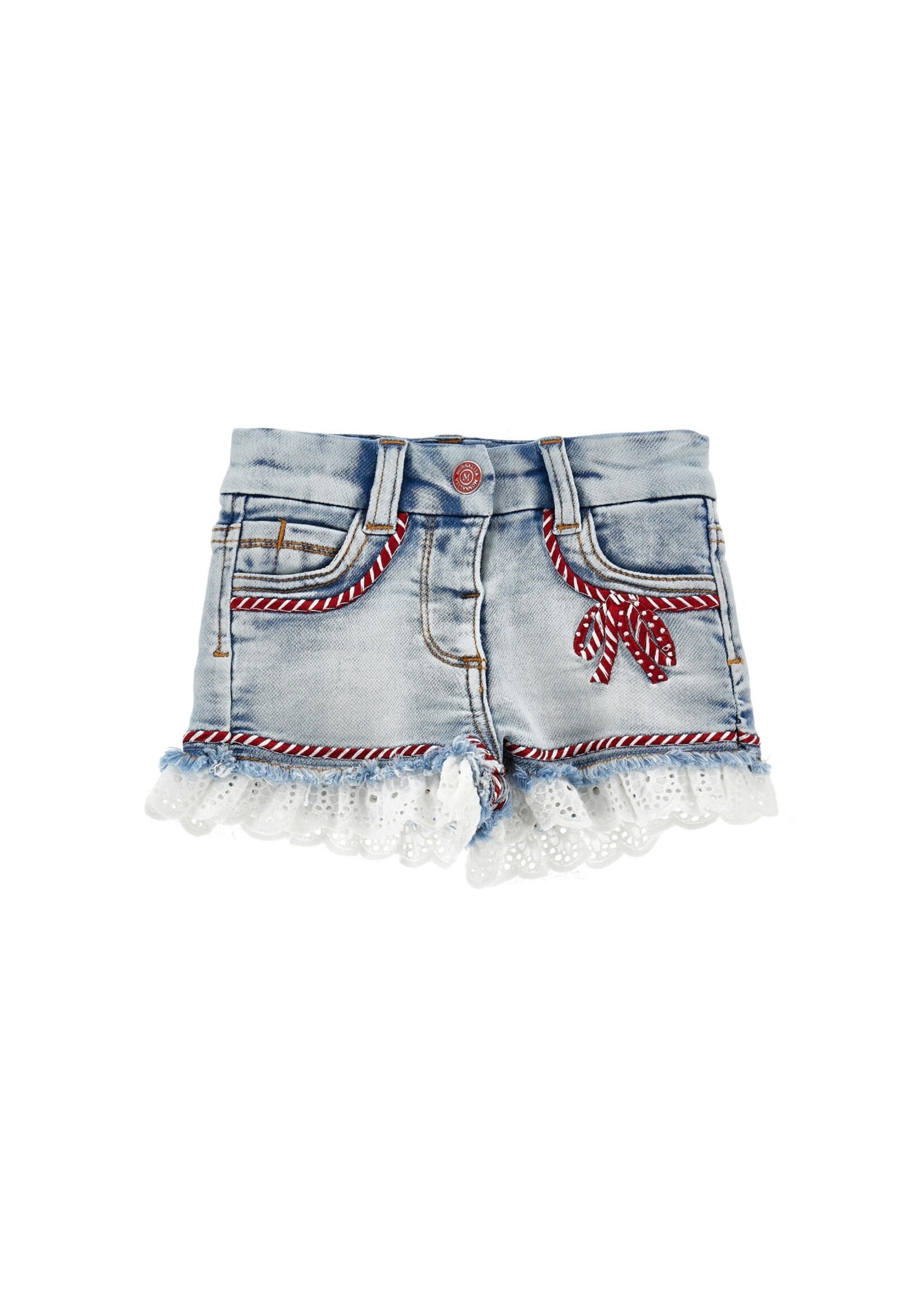 MONNALISA Jeans short with lace