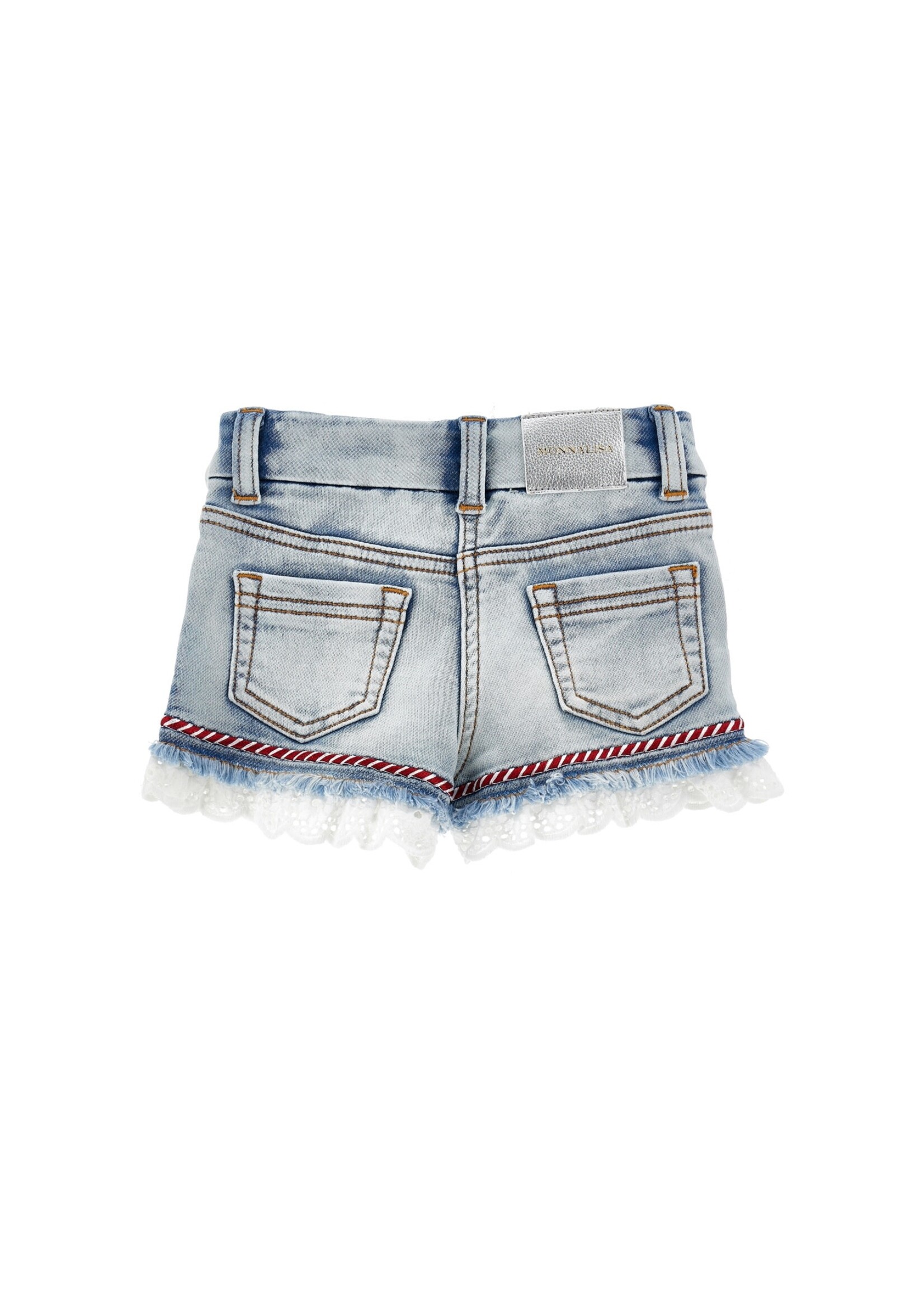 MONNALISA Jeans short with lace