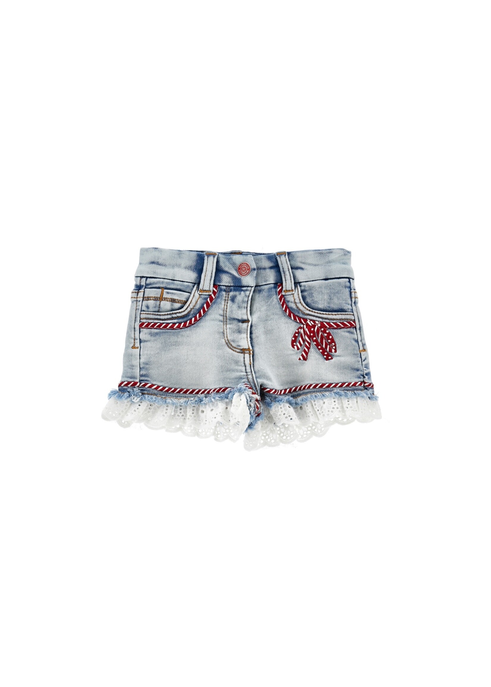 MONNALISA Jeans short with lace