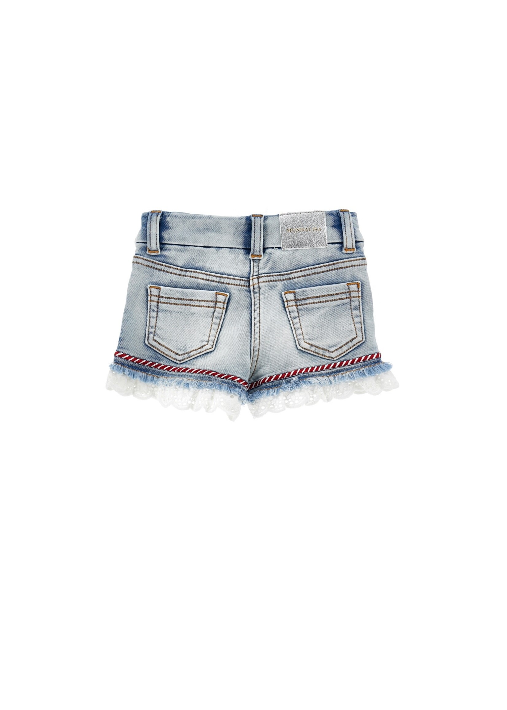 MONNALISA Jeans short with lace