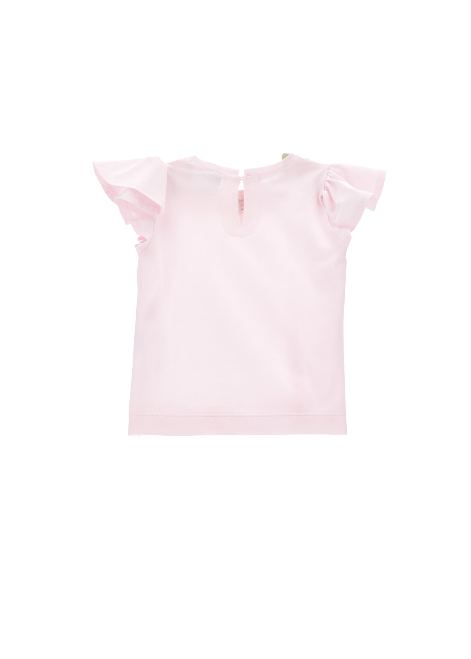 MONNALISA T-shirt with flower collar