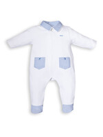 FIRST Rompersuit with striped teddy