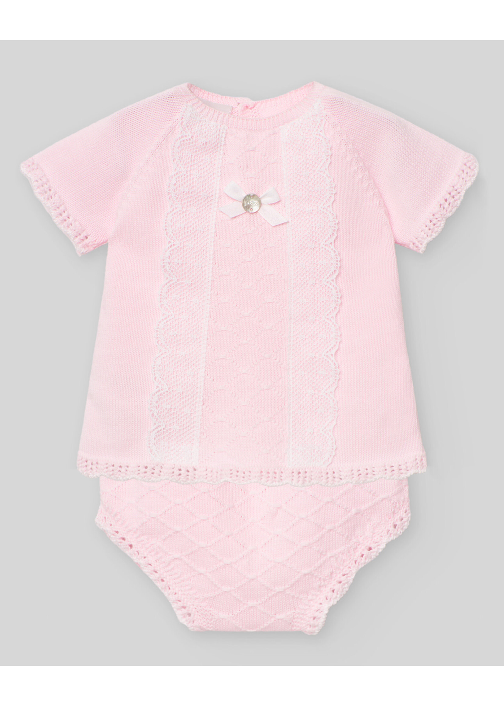 PAZ RODRIGUEZ Short knit set with bow