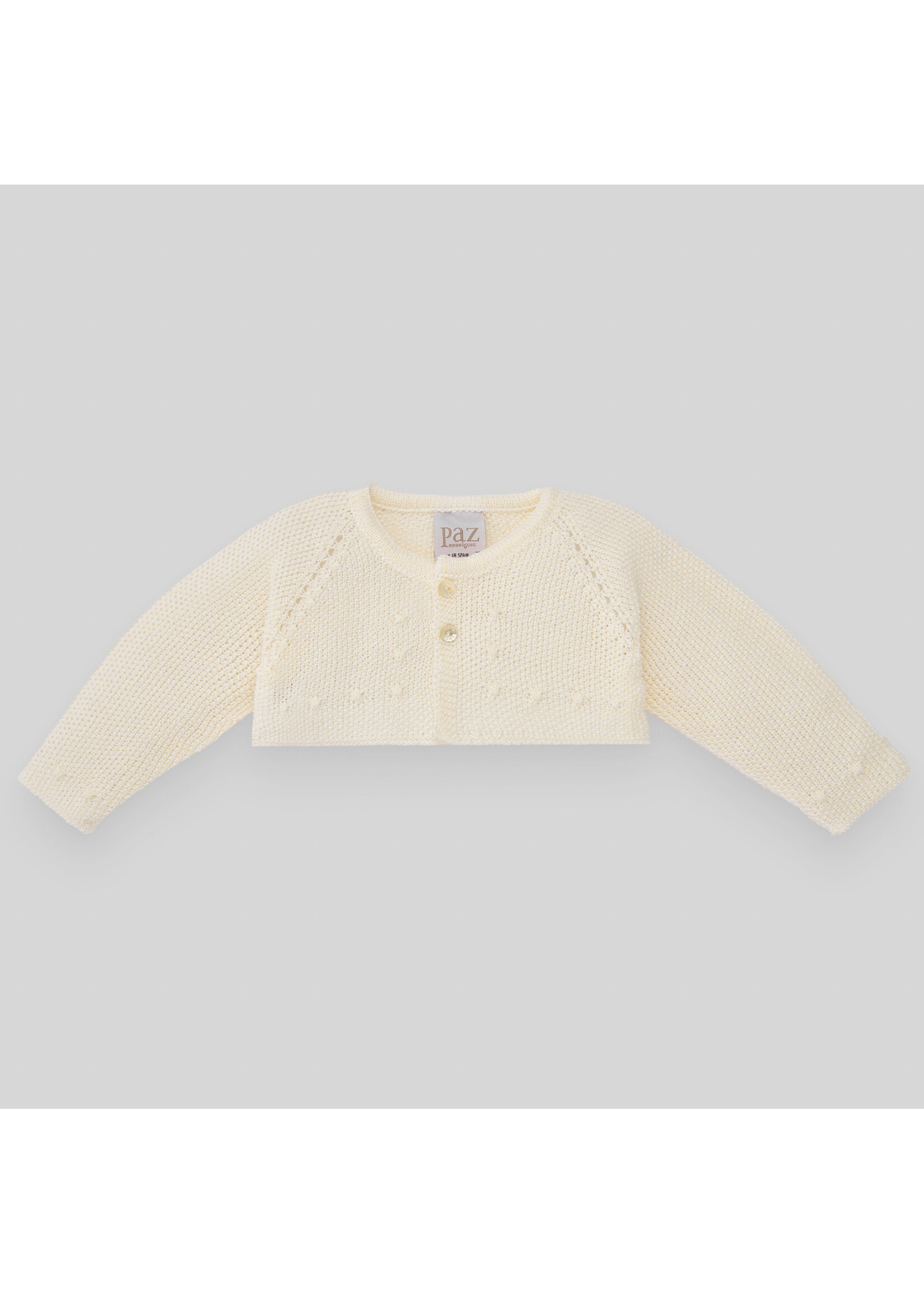 PAZ RODRIGUEZ Knit newborn short cardigan