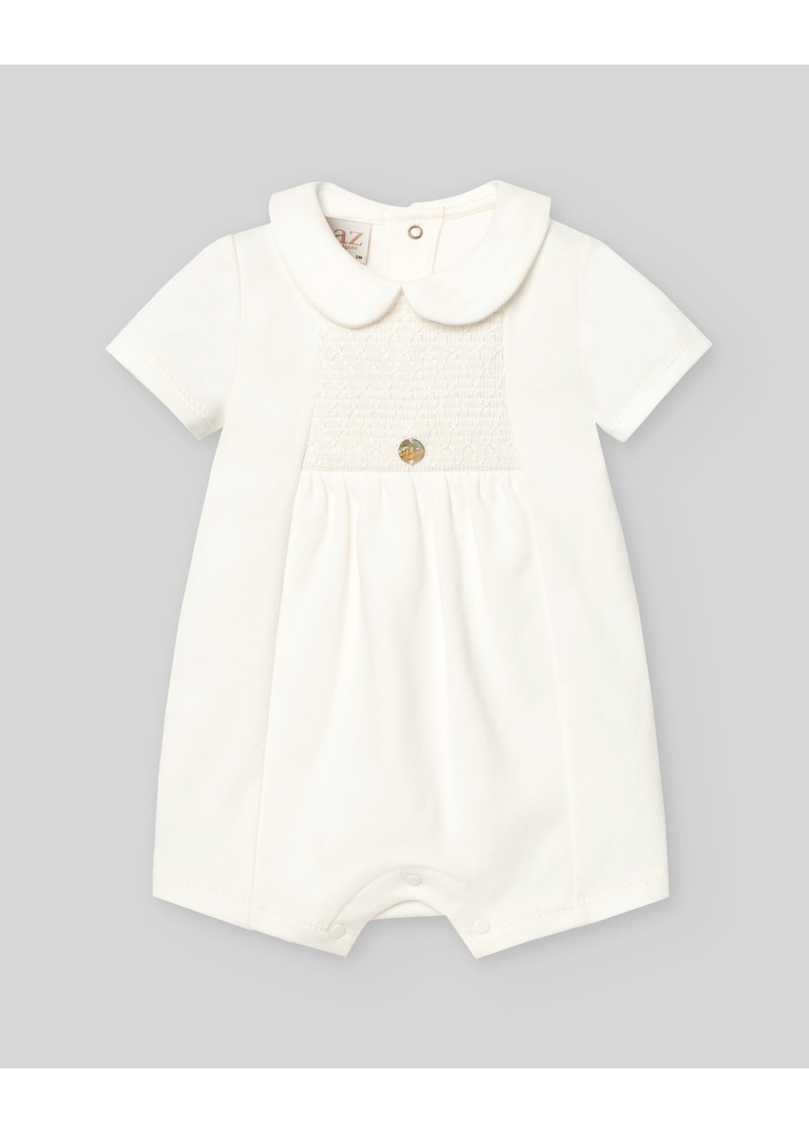 PAZ RODRIGUEZ INTERLOCK newborn romper