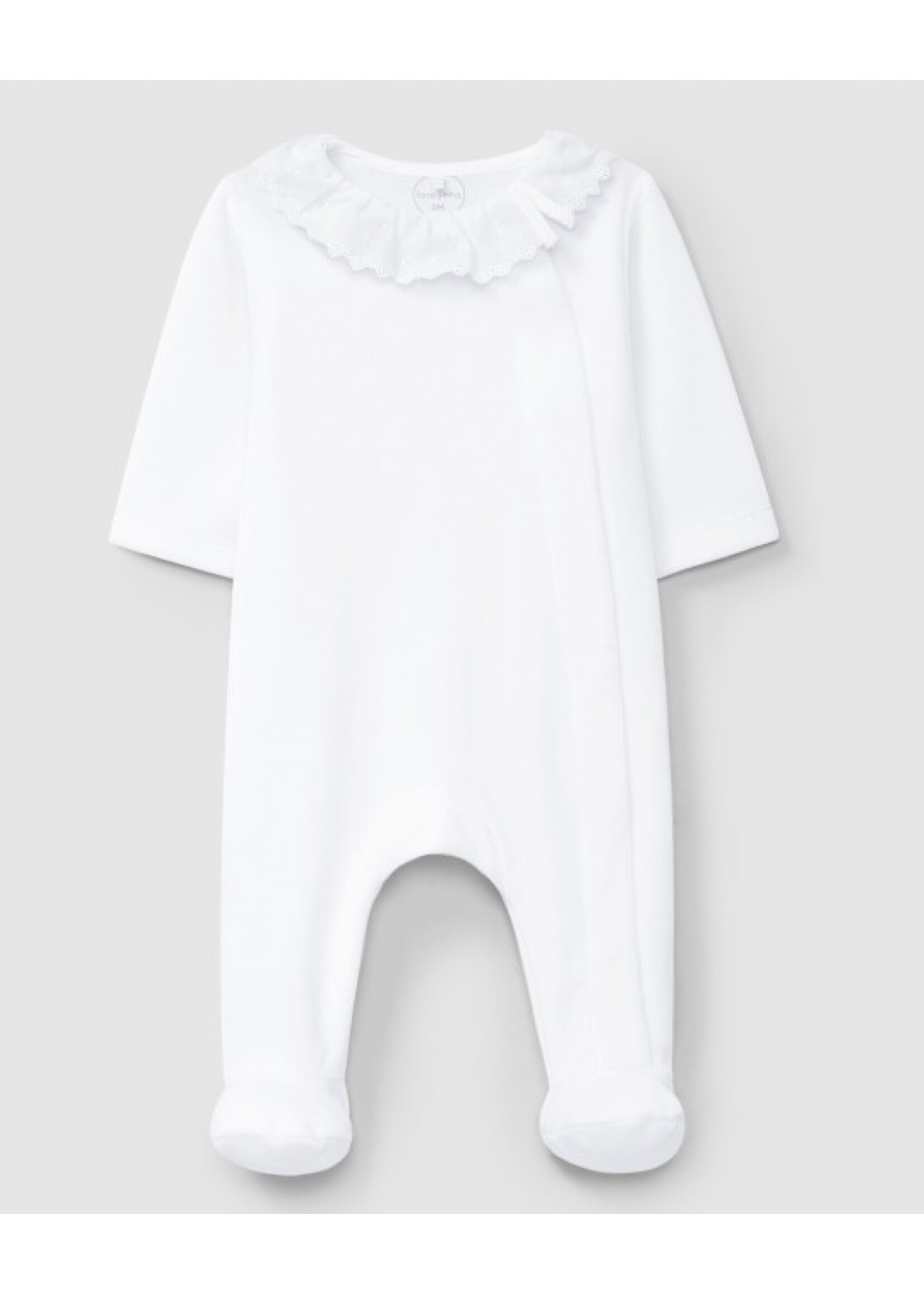 LARANIJNHA Babygrow ruffle collar