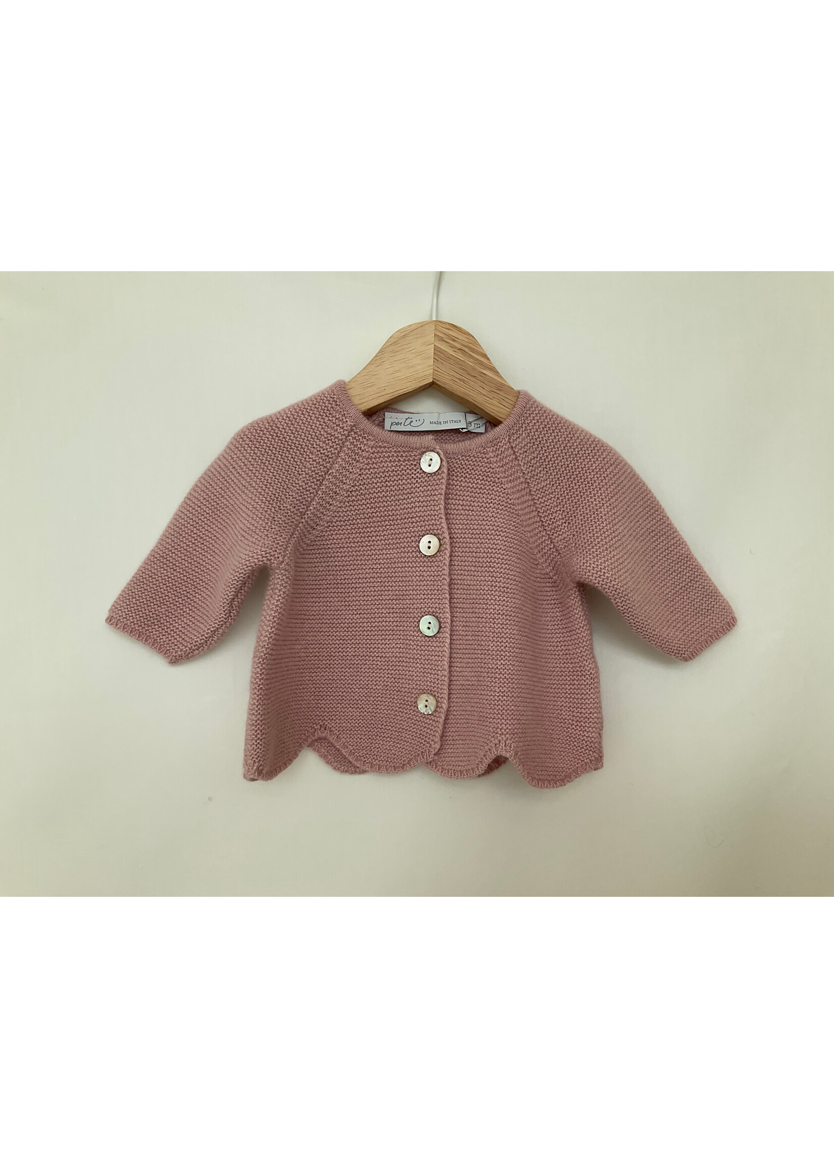 Per Té Cardigan scallop