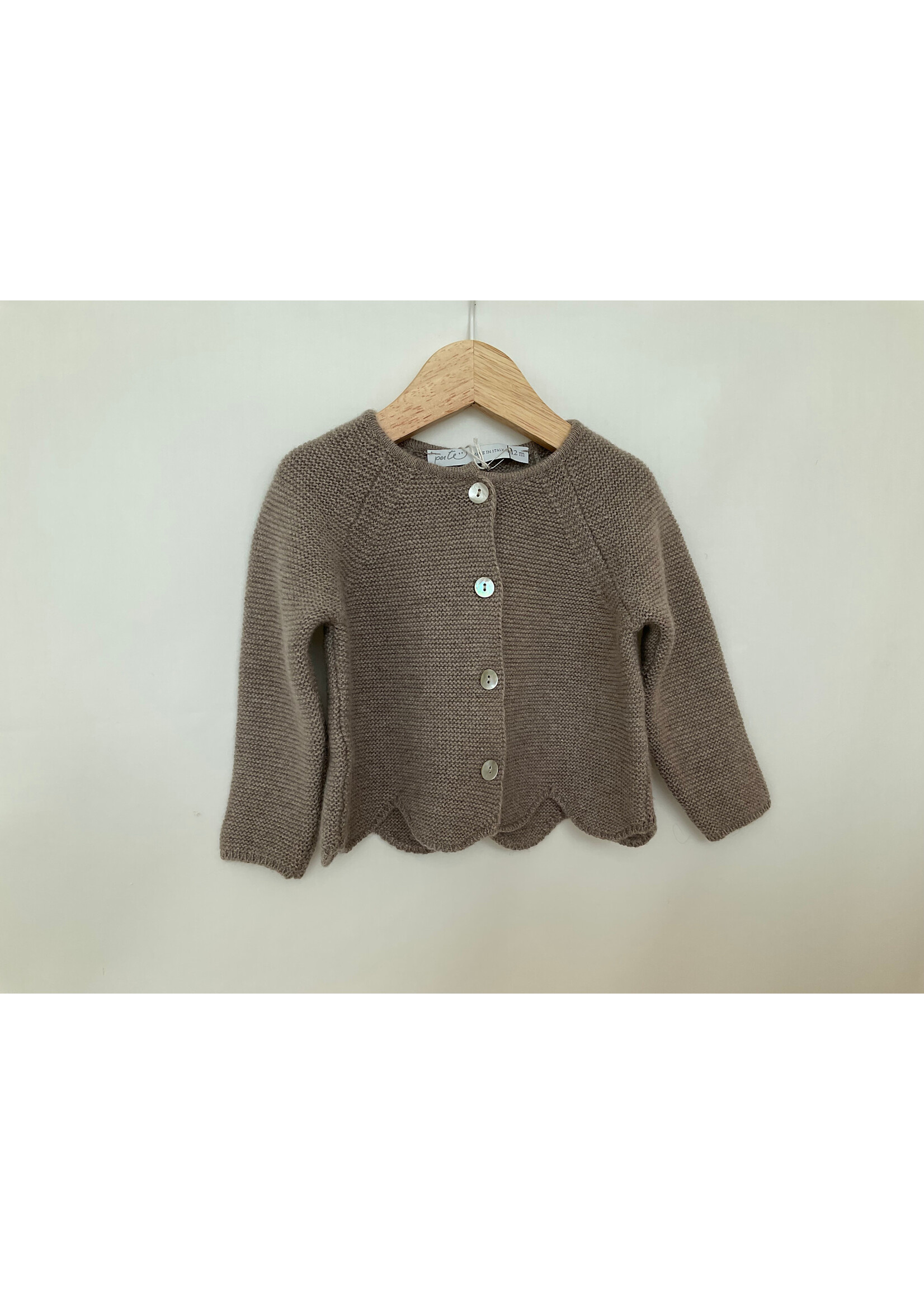 Per Té Cardigan scallop