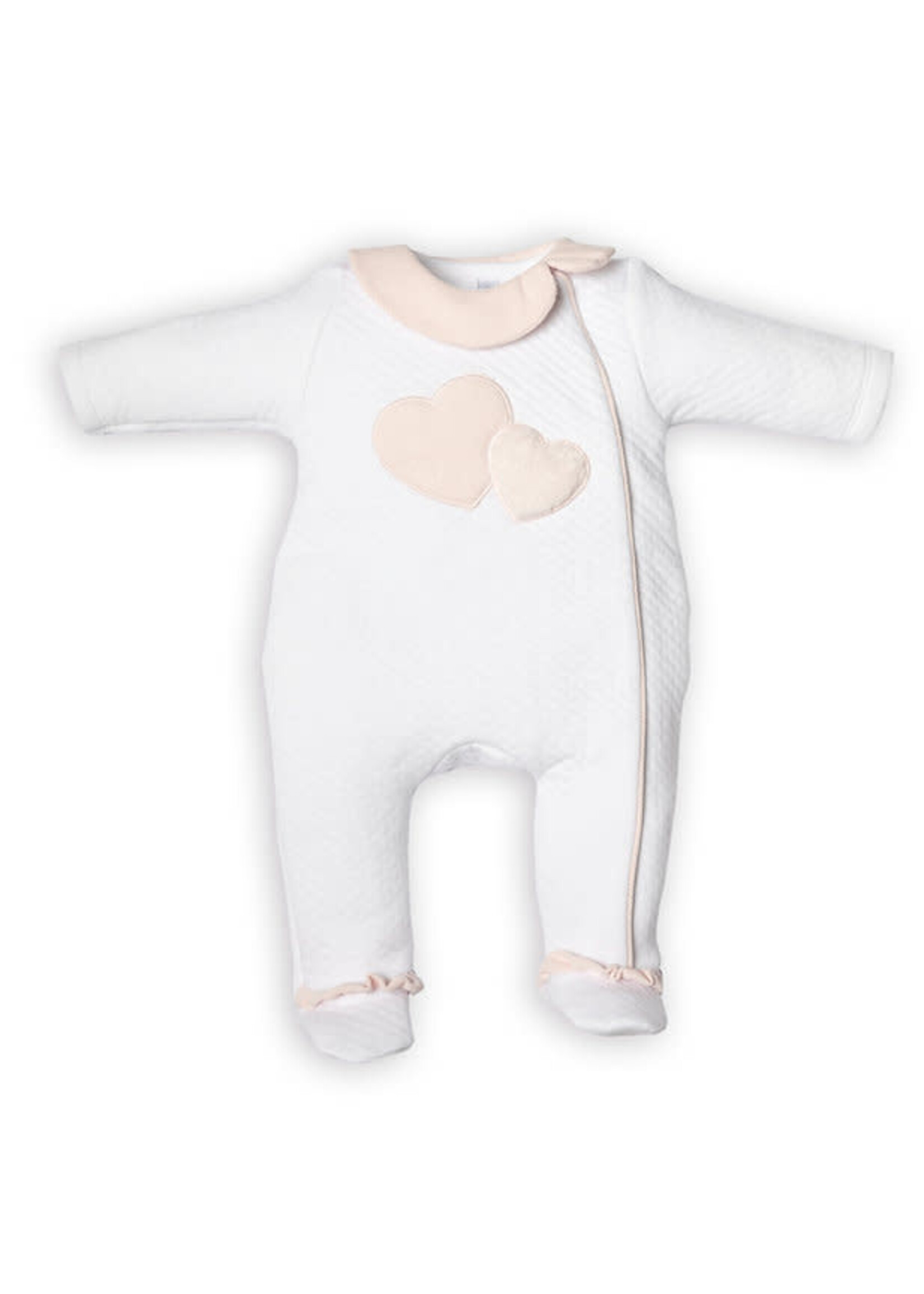 FIRST Hearts pink rompersuit