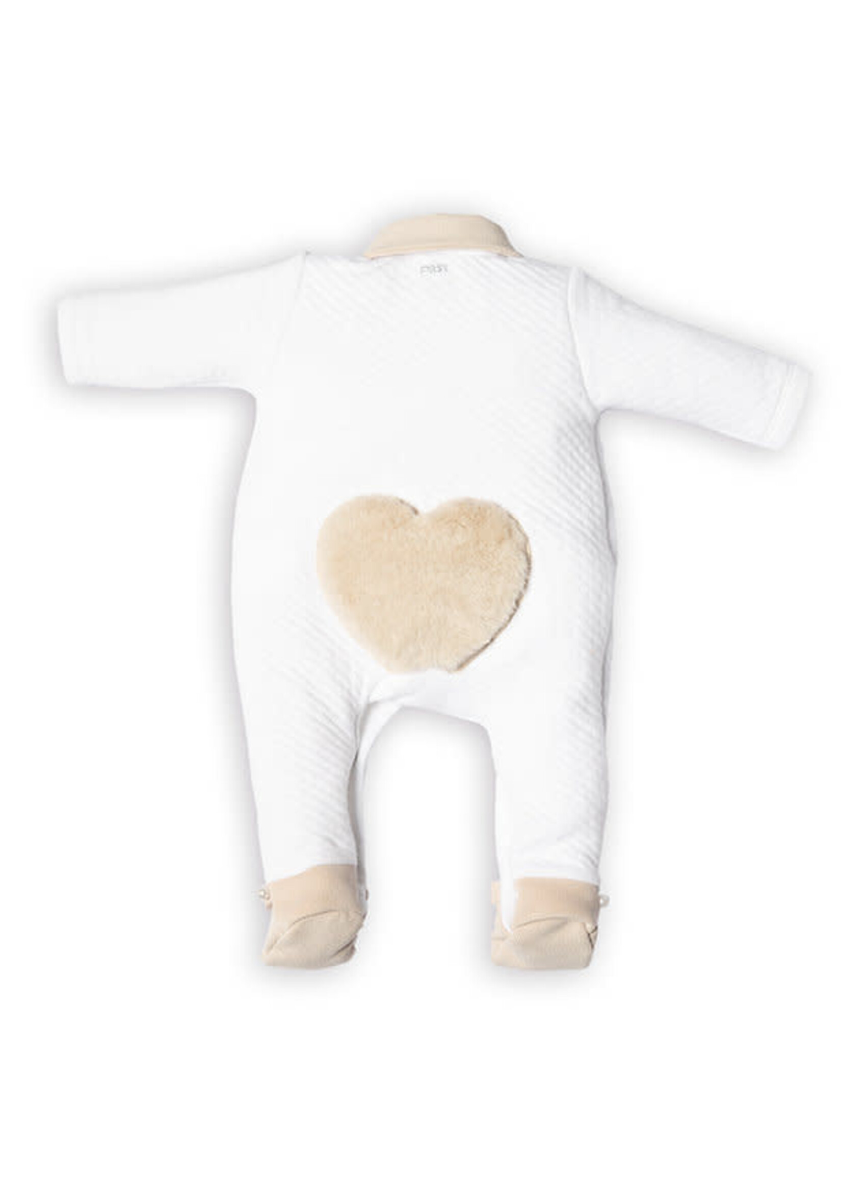 FIRST Rompersuit with heart on the back