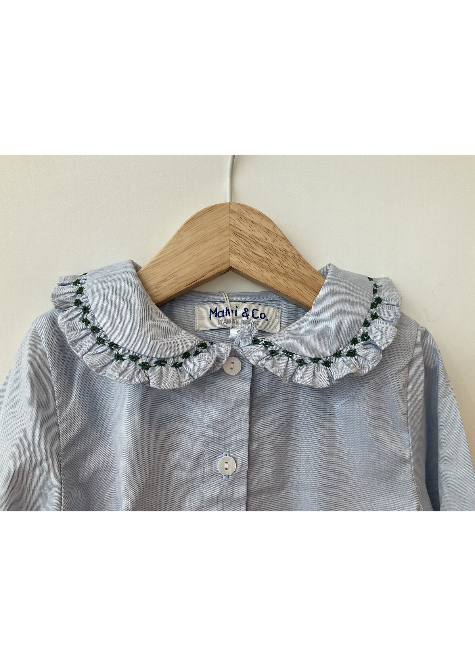 MALVI & CO Oxford shirt with smock