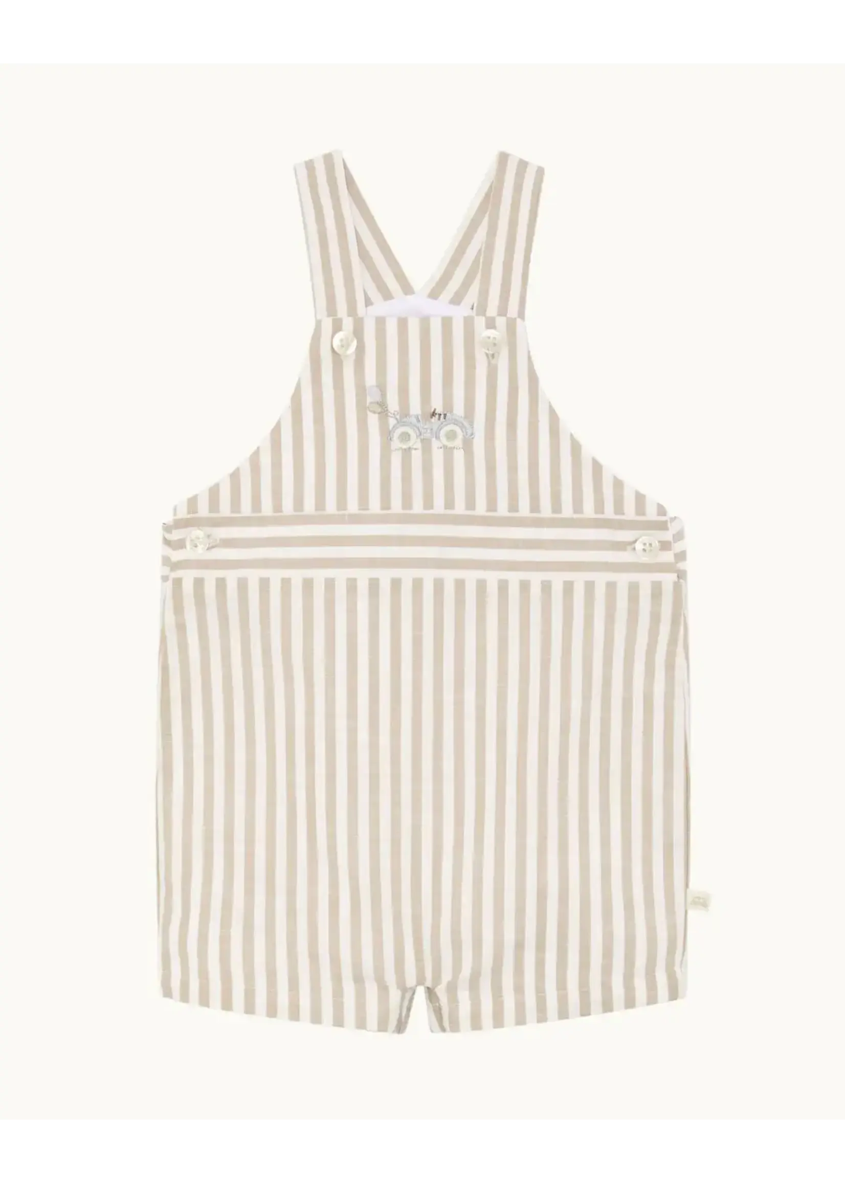 MARIE CHANTAL Alfie Stripe Race Car Baby Dungaree