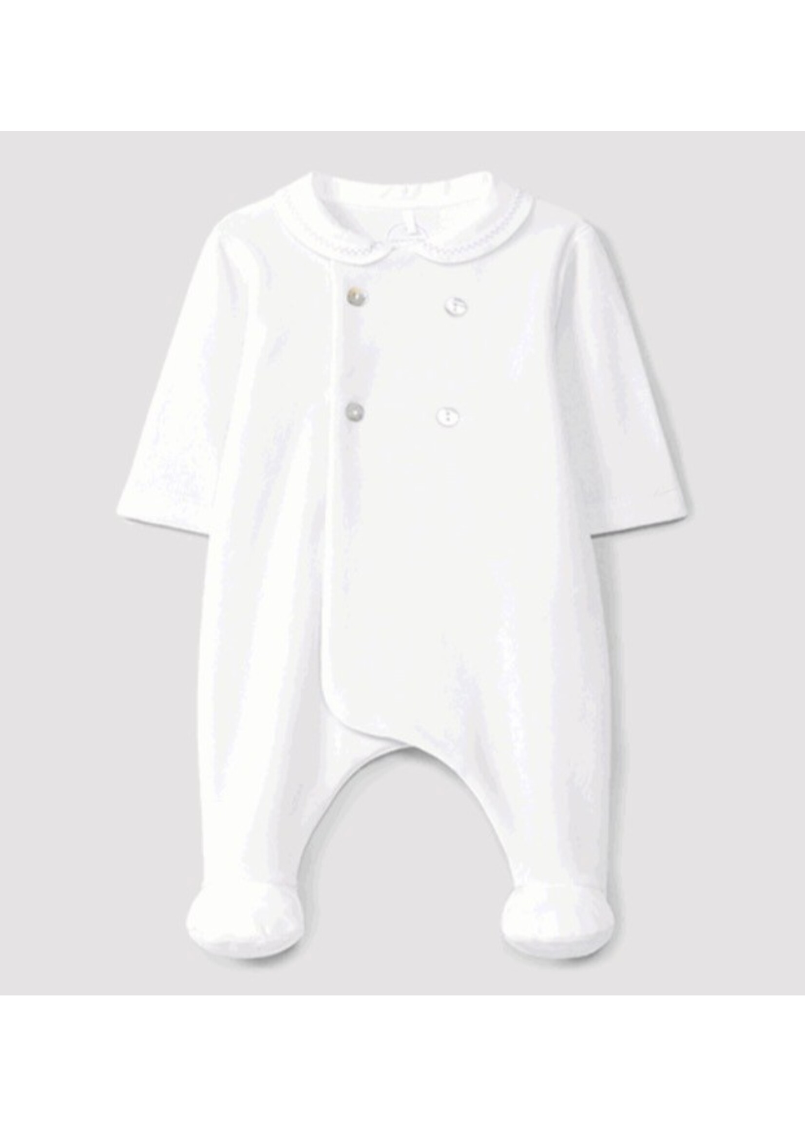 LARANIJNHA I6513 Babygrow with Peter Pan collar