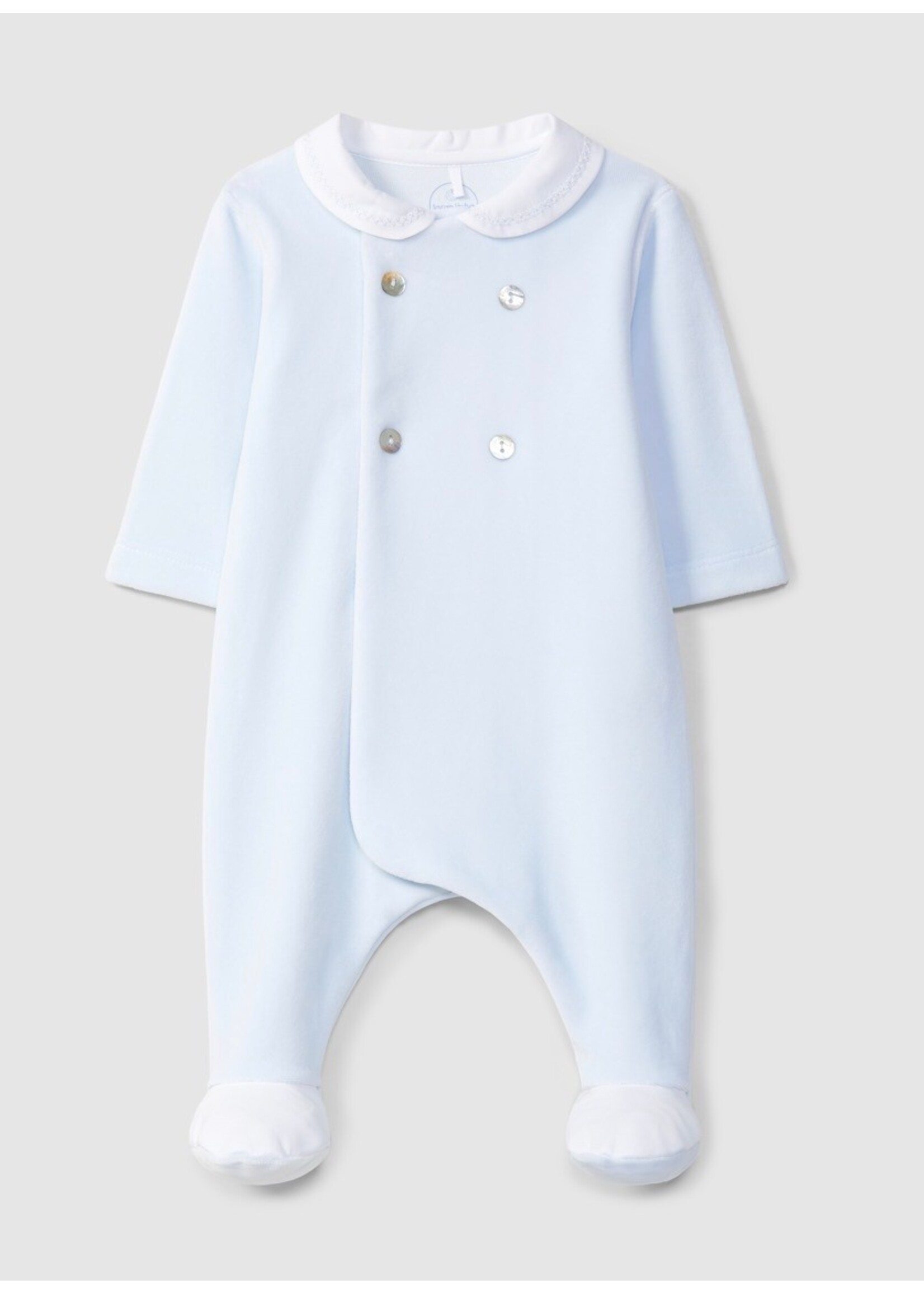 LARANIJNHA I6513 Babygrow with Peter Pan collar