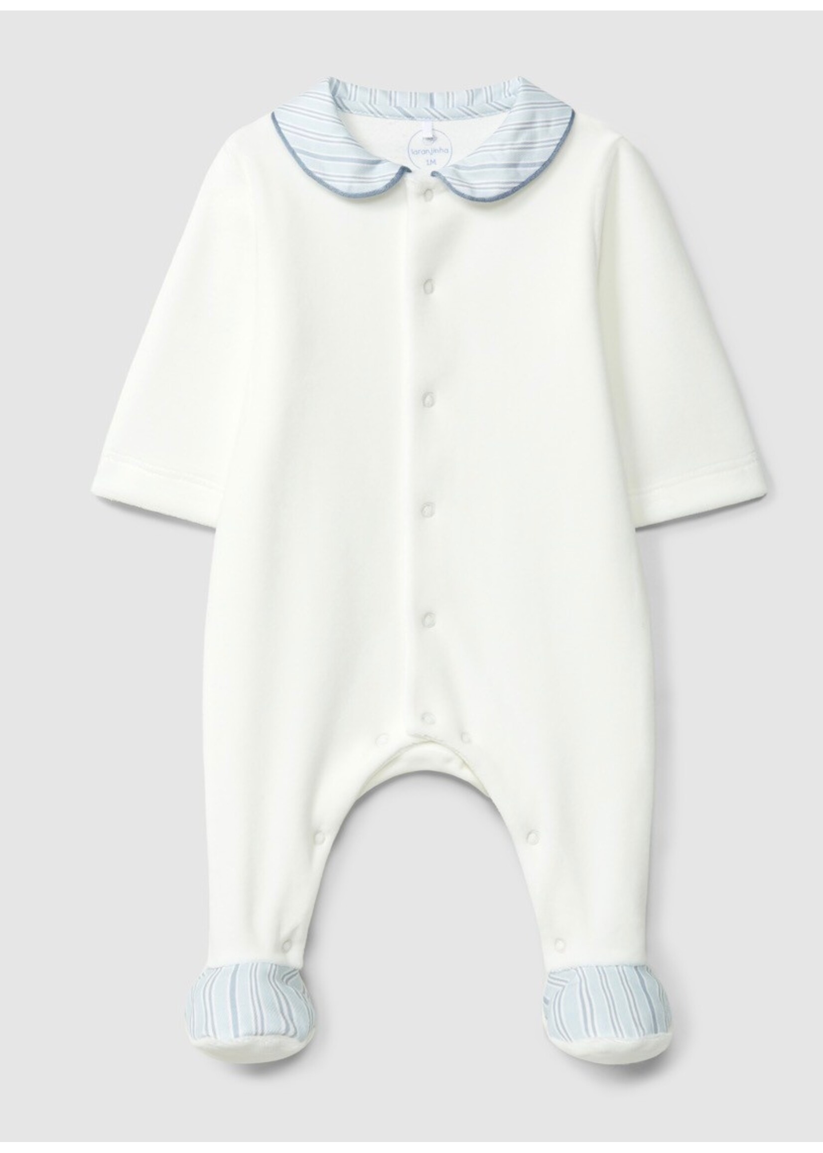 LARANIJNHA I6557 Babygrow with round collar