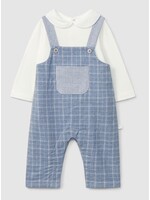 LARANIJNHA I6628 2 in 1 checked outfit