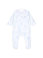 PATACHOU Light blue printed babygrow