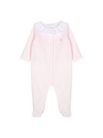 PATACHOU Pink ruffled collar babygrow