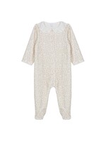 PATACHOU Beige babygrow with floral print