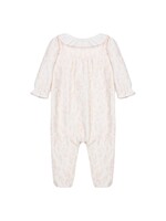 PATACHOU Pink babygrow with floral print