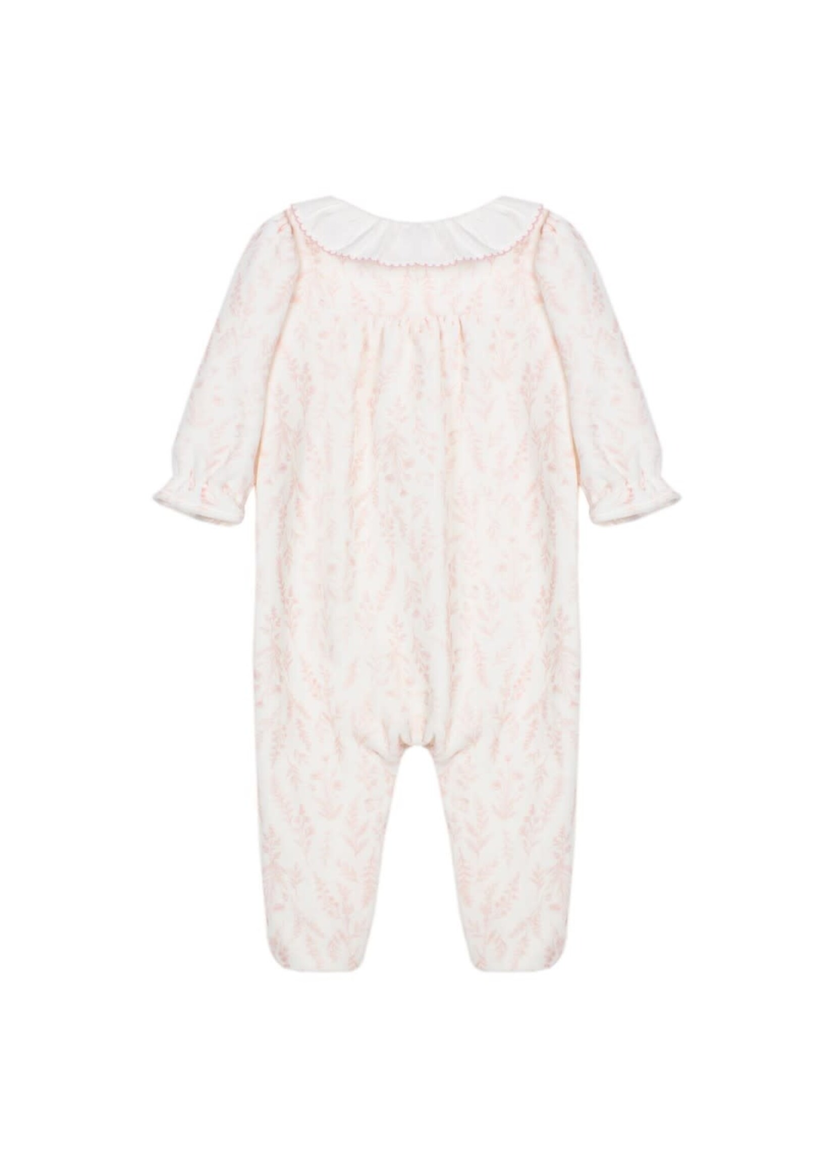 PATACHOU Pink babygrow with floral print