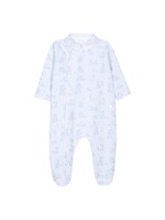 PATACHOU Indigo blue printed babygrow