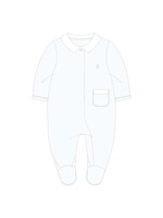 PATACHOU Light blue babygrow with pocket