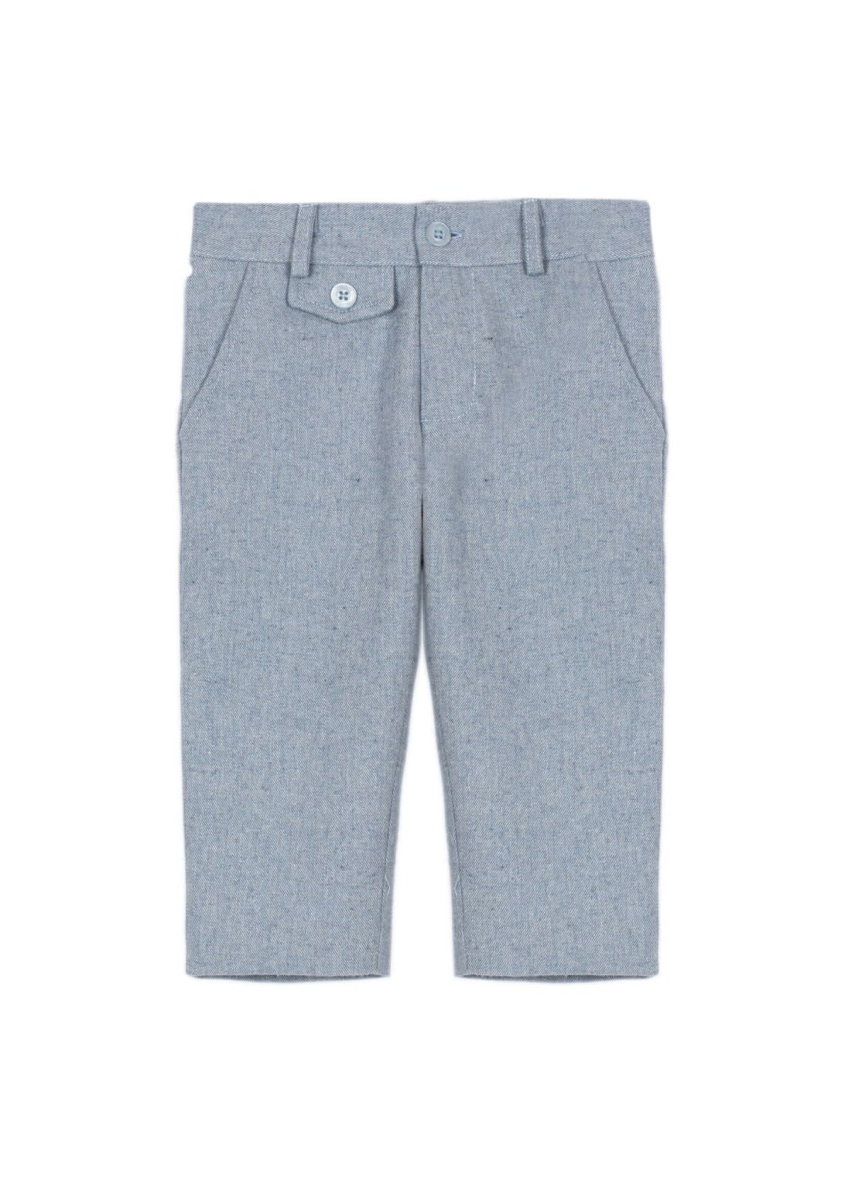 PATACHOU Blue flannel pants