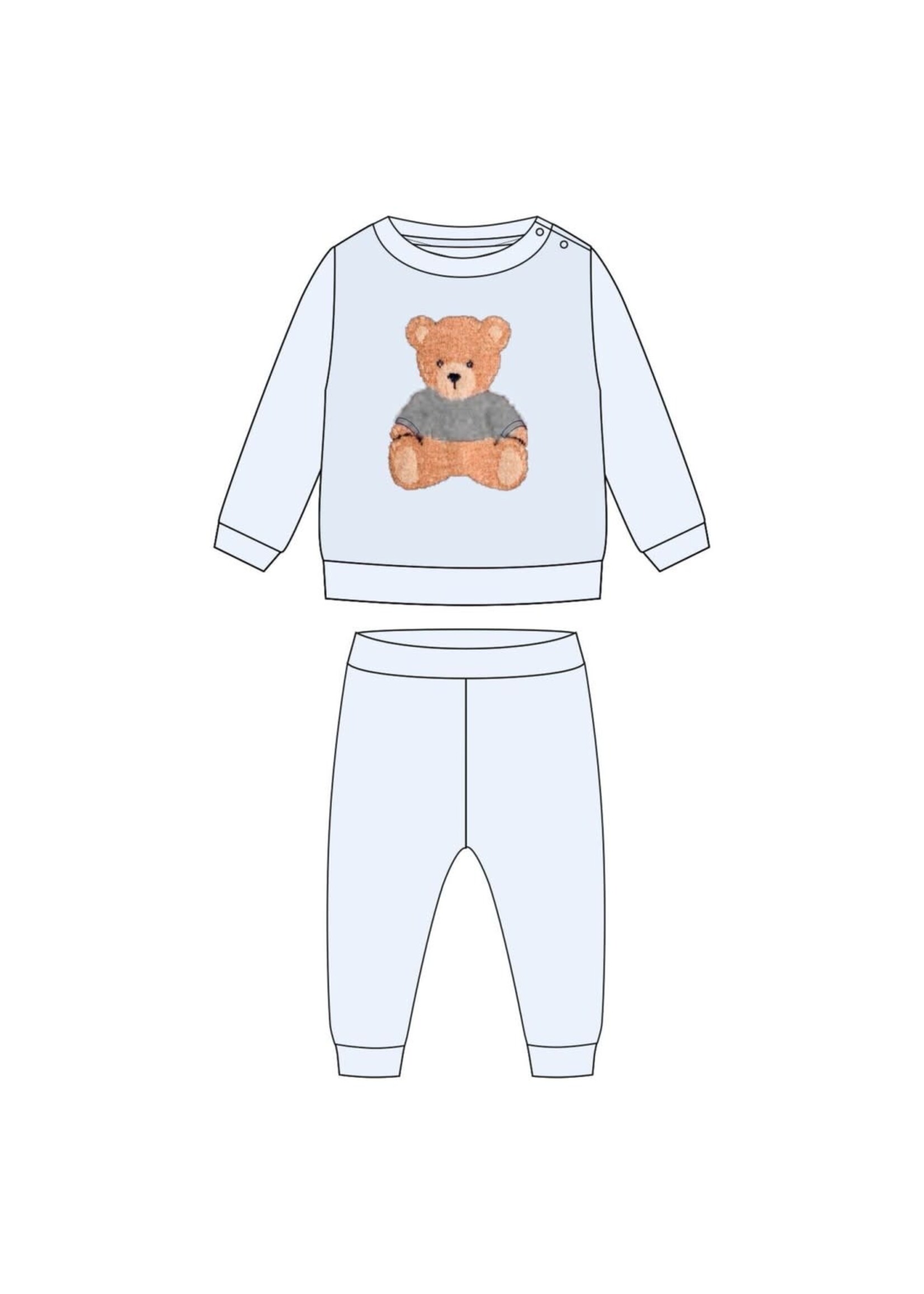 PATACHOU Light blue set with teddy bear