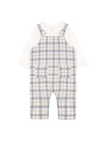 PATACHOU Beige checkered romper