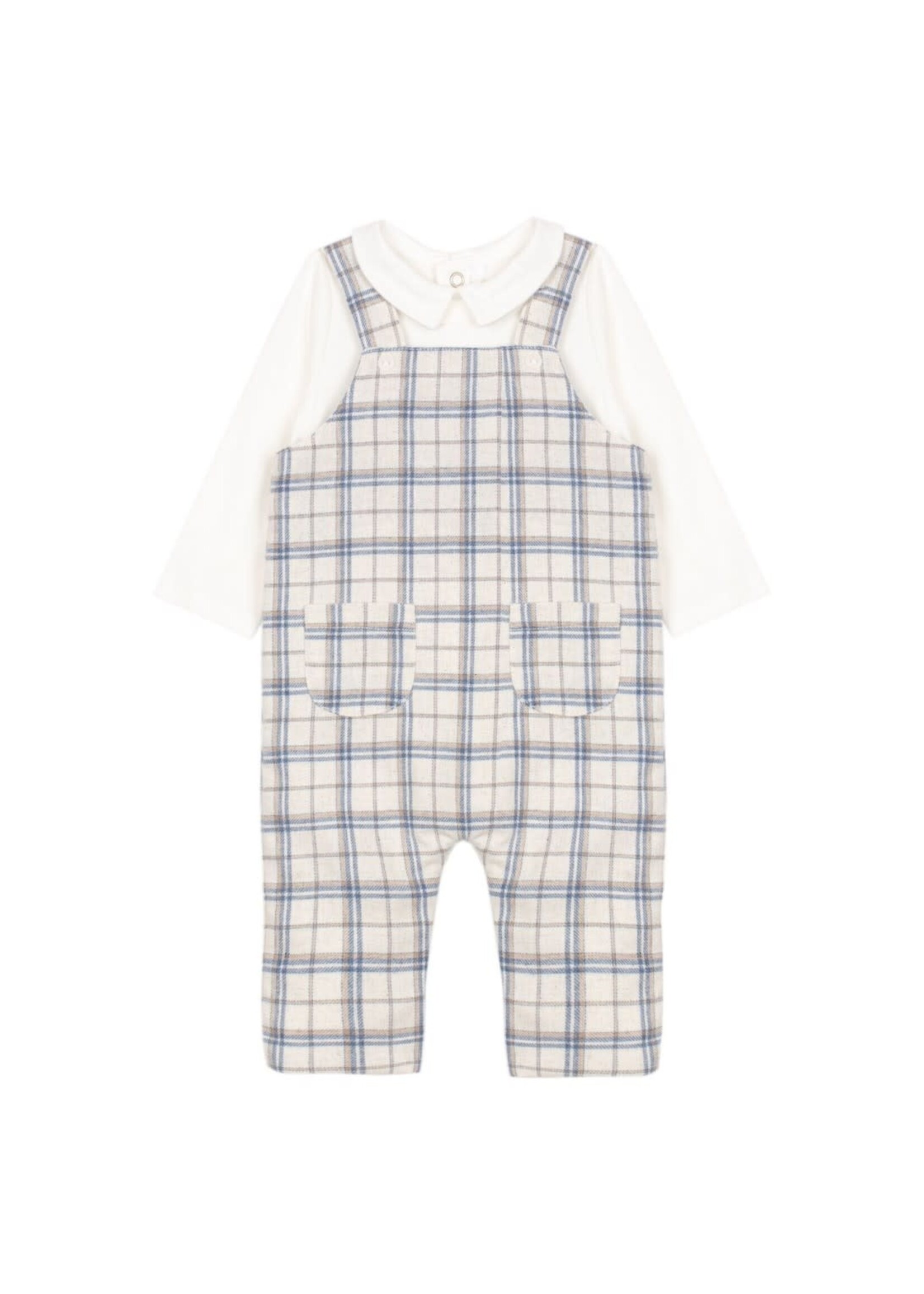 PATACHOU Beige checkered romper